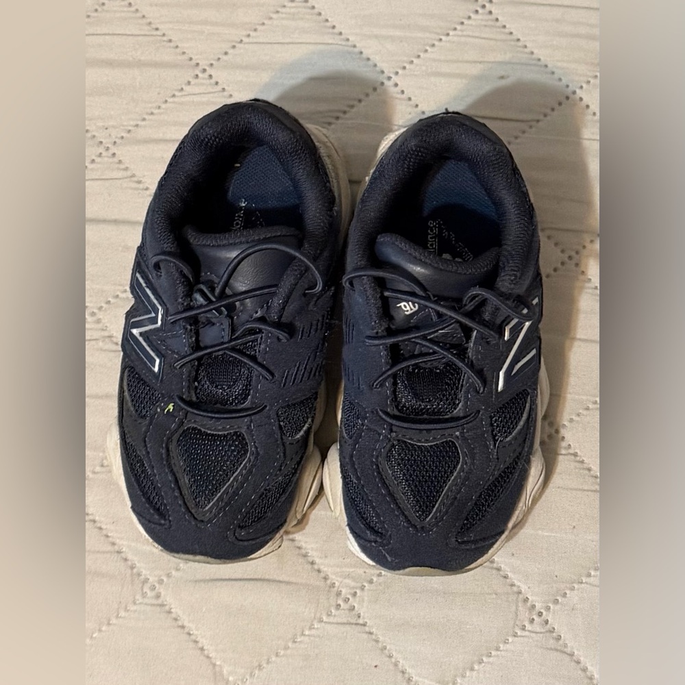 New Balance Kids Black and White Sneakers